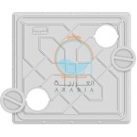 غطاء فتحات أرضية مقاس داخلي 40*40 سم – 50*50 سم مقاس الإطار  