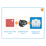 بندل خزان 2000 لتر+ مضخة اكوافيرو GT2000 قوة 2 حصان + غطاء فتحات أرضية 30x30